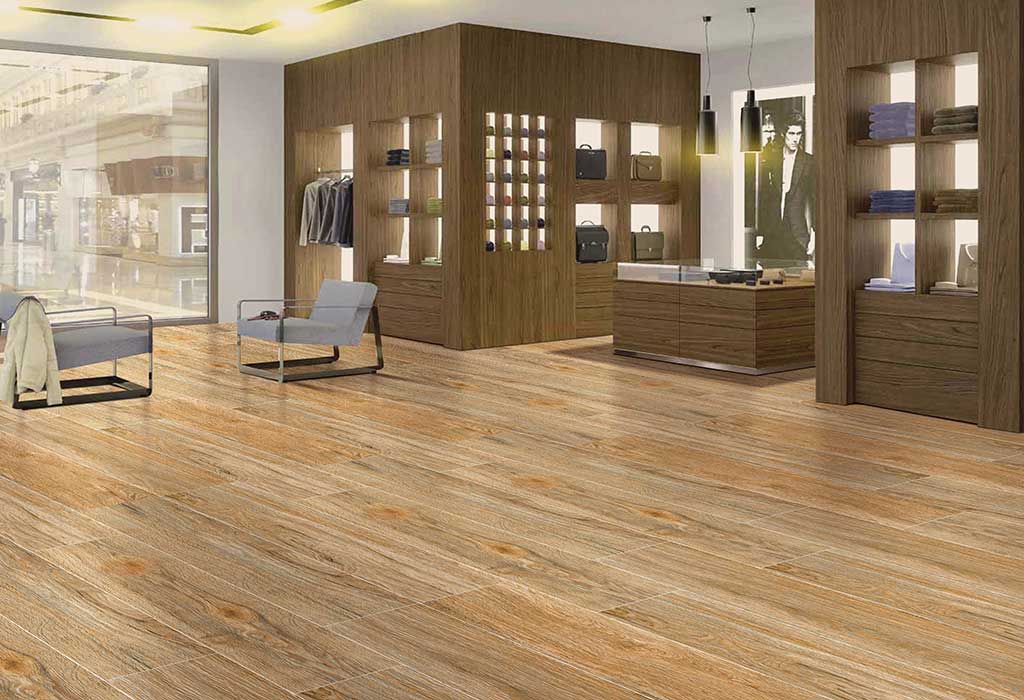 Living Room Wooden Floor Tiles