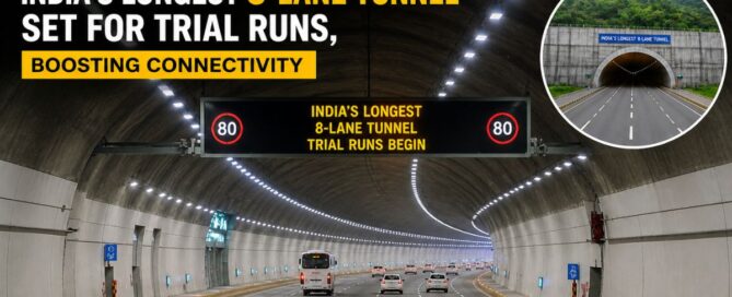 India’s Longest 8-Lane Tunnel Set for Trial Runs, Boosting Connectivity