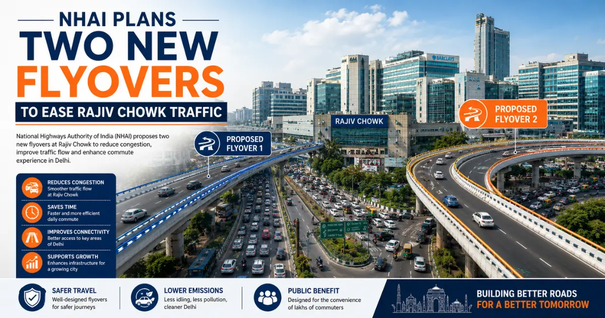 NHAI Plans Two New Flyovers to Ease Rajiv Chowk Traffic
