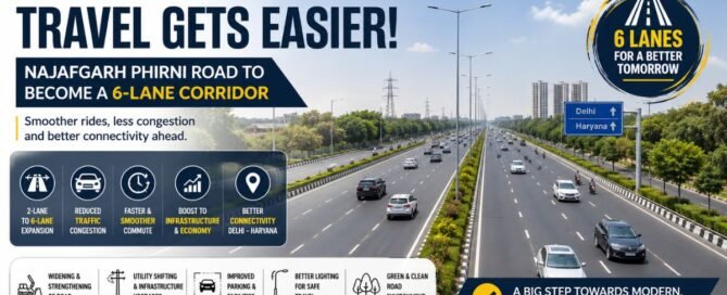 Delhi to Haryana Travel Gets Easier with 6-Lane Najafgarh Phirni Road
