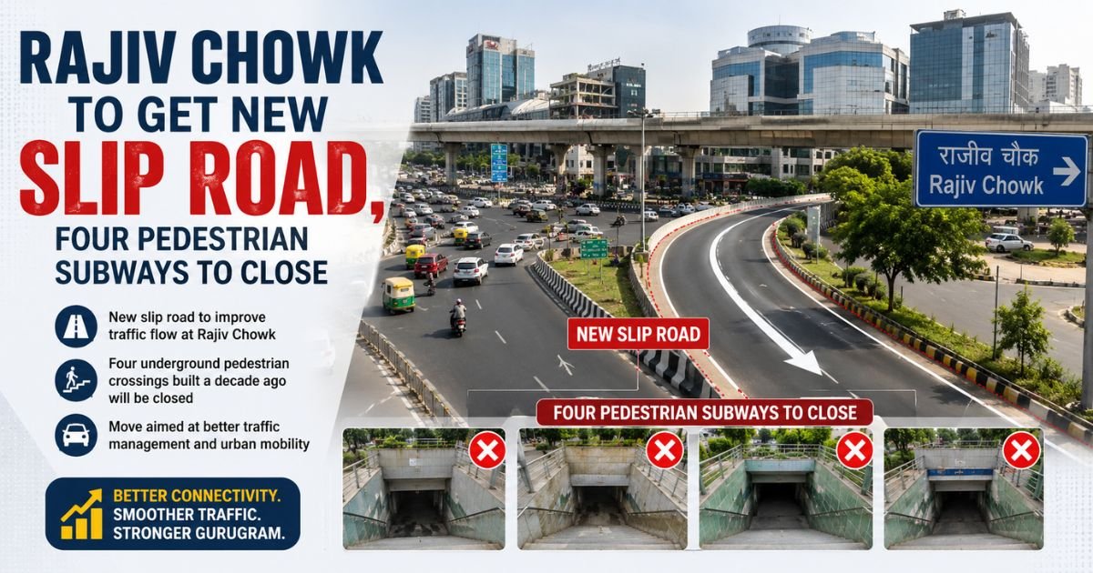 Rajiv Chowk to Get New Slip Road, Four Pedestrian Subways to Close