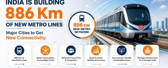 India Is Building 886 Km of New Metro Lines: Major Cities to Get New Connectivity